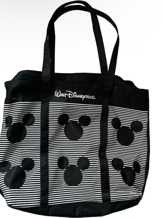 Disney Accessories - Walt Disney World Black And White Mickey Silhouette Souvenir Bag